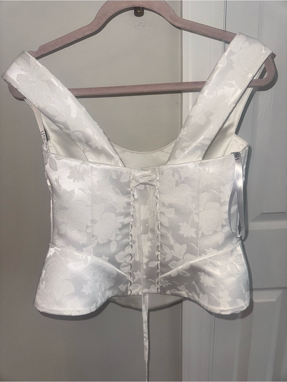 Brand New Custom Bridal Two-Piece Wedding Set + 55β Detachable Veil - Picture 5 of 10